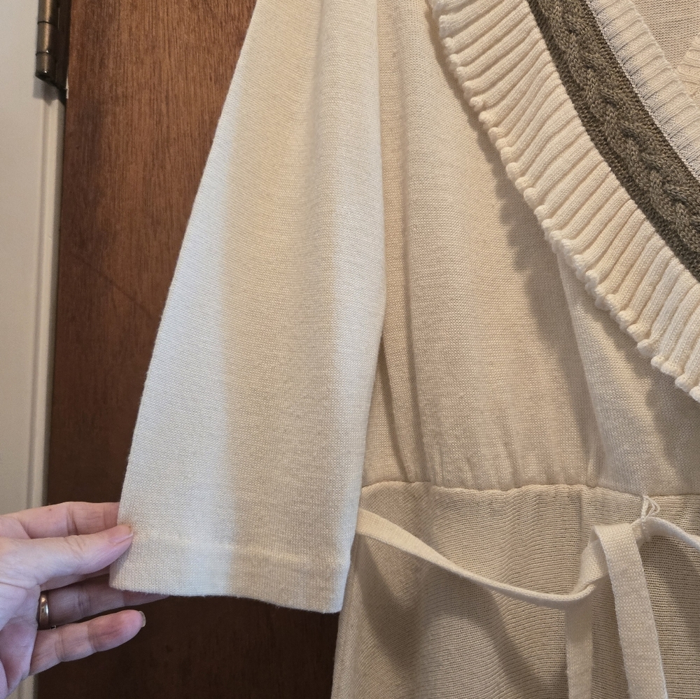 J.B.Diffusion gorgeous vintage faux wrap knit dress sz9/10 stretchy - Picture 4 of 8